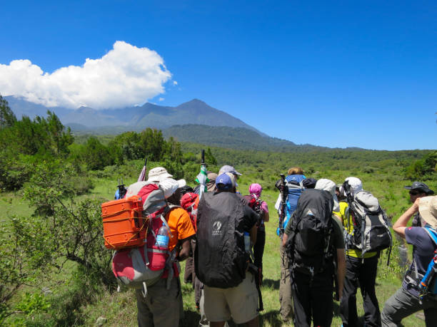 hiking Mount Meru in rainy season