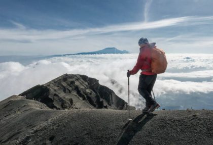 full moon on Mount Kilimanjaro
